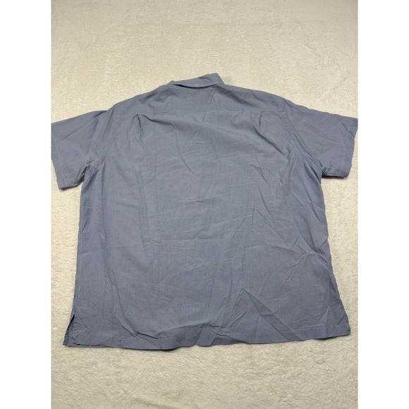 Ralph Lauren Shirt Mens XXL Bob Camp Pony Logo Button Up Short Sleeve Blue - Picture 8 of 9